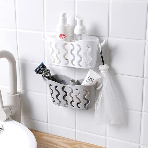 Home Practical Kitchen Storage Basket Without Punching Sucker Hanging Basket Faucet Holder Storage For Kitchen Accessories - Best idea product