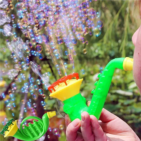 2018  Water Blowing Toys Random Color Bubble Gun Soap Bubble Blower Outdoor Child Toys New Creative polyporous Wedding Machine - Best idea product